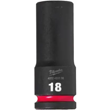Hlavice průmyslová MILWAUKEE SHOCKWAVE 1/2" 18 mm prodloužená Nejprodávanější