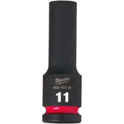 Hlavice průmyslová MILWAUKEE SHOCKWAVE 1/2" 11 mm prodloužená Nejlepší Volba