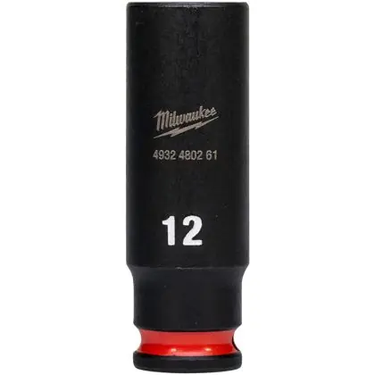 Odeslání Ihned Hlavice průmyslová MILWAUKEE SHOCKWAVE 1/4" 12 mm prodloužená