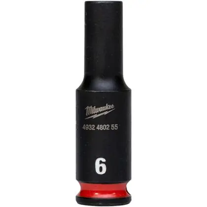 Výhodná Nabídka Hlavice průmyslová MILWAUKEE SHOCKWAVE 1/4" 6 mm prodloužená