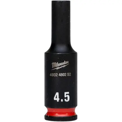 Víkendová Akce Hlavice průmyslová MILWAUKEE SHOCKWAVE 1/4" 4,5 mm prodloužená