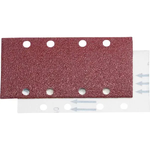 Sleva Brusný papír pro vibrační brusky 10ks 115x230mm, K120,14 děr FORTIS
