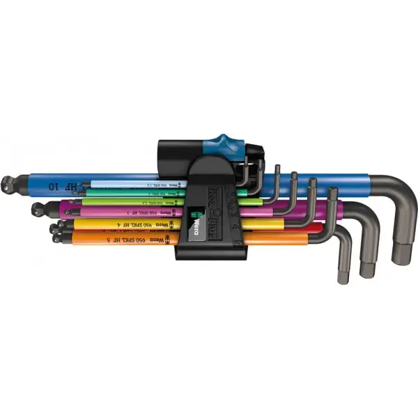 Bezpečná Platba Sada imbus klíčů Multicolor přídržná funkce, 9 ks. Wera 05022210001