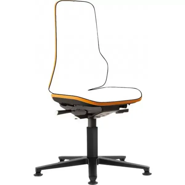 Oblíbený Židle pracovní otočná All-In-One 2 oranžová 9573-680, bez polstru Bimos