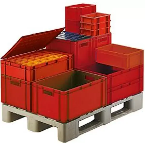 Nejprodávanější Stohovací box cervený 200x150x120mm uzav