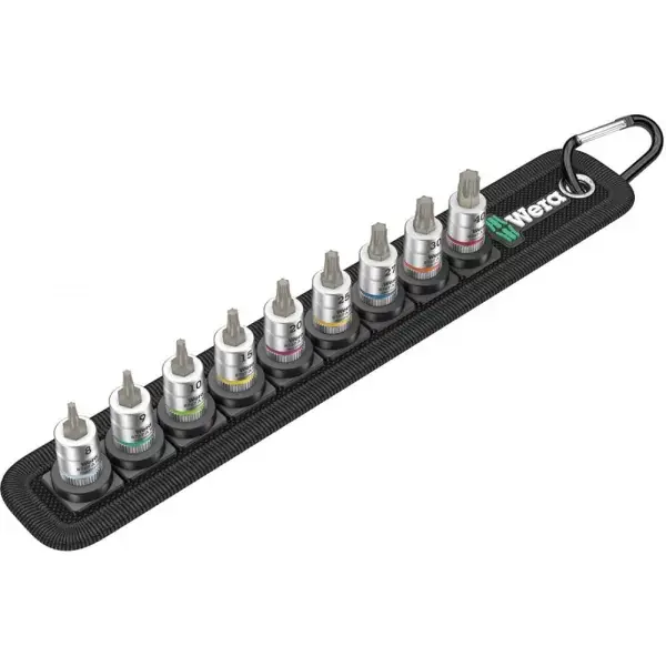 Časově Omezené Sada nástrčných klíčů s přídržnou funkcí 1/4" TORX® T8-T40, 9 ks Wera 05003882001