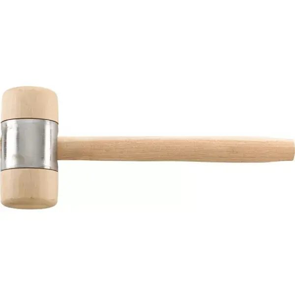 Doprava Zdarma Dřevěné kladivo DIN 7462B Hlava D 60x120mm s kovovým pláštěm FORTIS