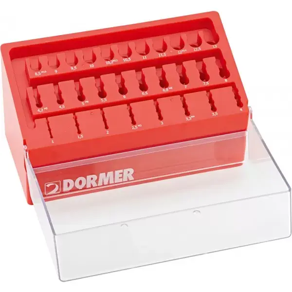 Sada vrtáků do kovu 1-13mm x0,5+KL A002 v boxu 118G typ N 4xD 29 ks Tin Tip A095206 Dormer Akční Cena