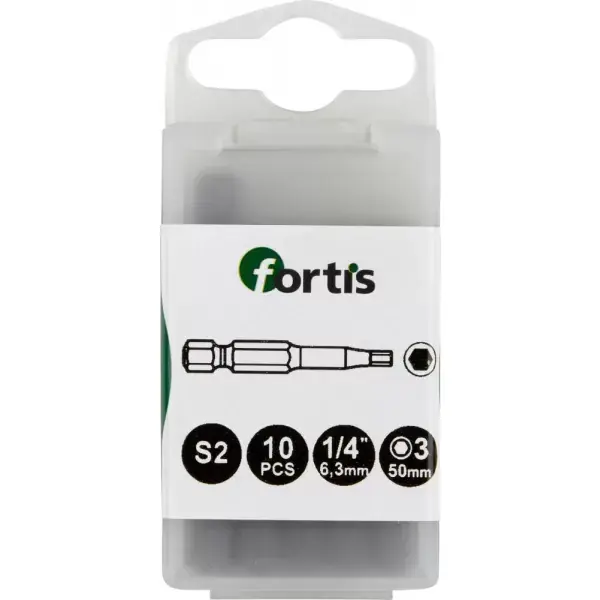 Top Prodej Bit 1/4" DIN3126 E6,3Bit Hex 4 x50mm 10ks.FORTIS