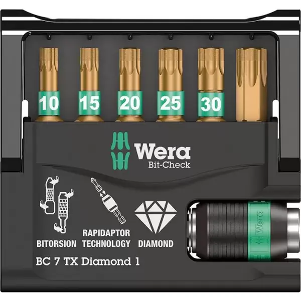 Sada bitů Bit-Check 7 TX Diamond 1 Wera 05057415001 Pouze Dnes