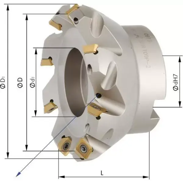 Akční Nabídka Rovinná fréza 45° Z6 Innenkühlung D63,0mm