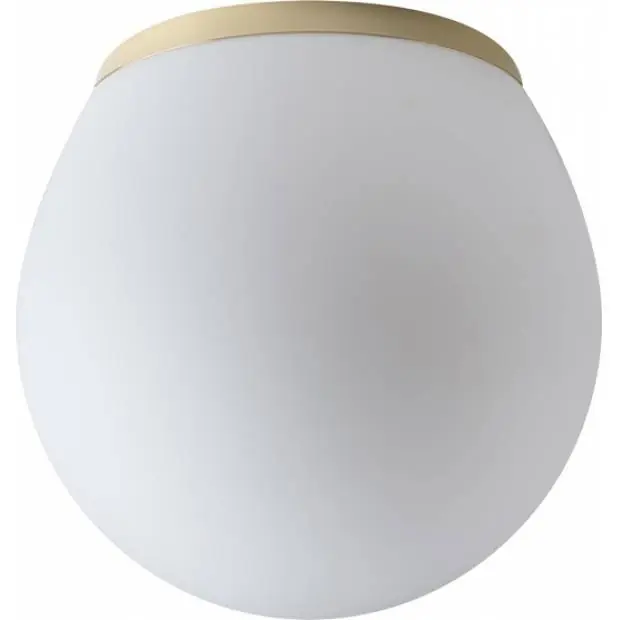 Přisazené svítidlo se skleněným stínidlem 45661 Osmont Orcus pro žárovky do 100W barva límce mosaz Výprodej