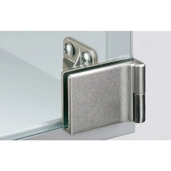 Výprodej HETTICH Glastürscharnier ET 5160 Set, Glas bis 6,3 mm; 43x30 mm, Zink vern. matt