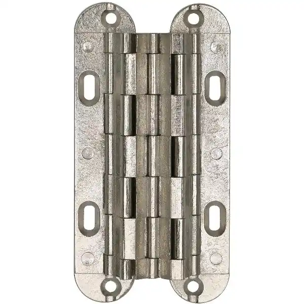 Novinka Sepa závěs k zafrézování, V 41 mm, Š 18 mm, úh. otv. 180°, mosaz ponikl. mat