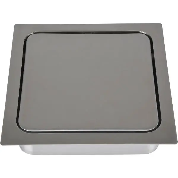 Doprava Zdarma LAMP® klapka tlumená čtvercová 170 x 170, nerez