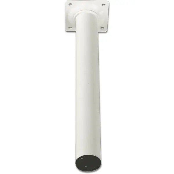 Nábytková noha kulatá trubka ø 30 mm, délka 150 mm, ocel bílá Horká Nabídka