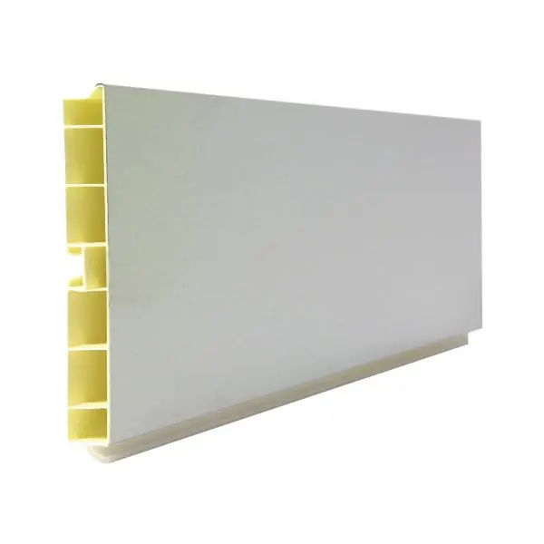 Soklový profil plast, v.120 mm, délka 4 m, nerez efekt Vysoce Kvalitní