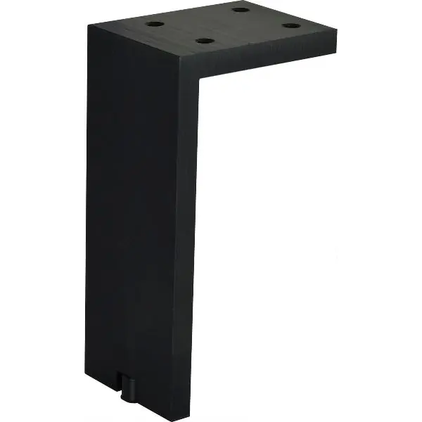 Dekorační noha Fonda 150 x 10mm, délka 150 mm, hliník, černý kartáčovaný Sezónní Sleva