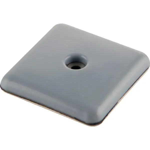 Teflonový kluzák k přišroubování, čtvercový 24x24 mm, výška 8 mm, šedý Výhodná Nabídka