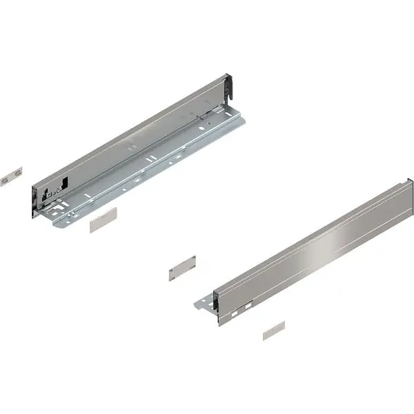 BLUM LEGRABOX pure sada bočnic výška N, délka 450, INOX (Anti-Fingerprint) Výhodná Nabídka