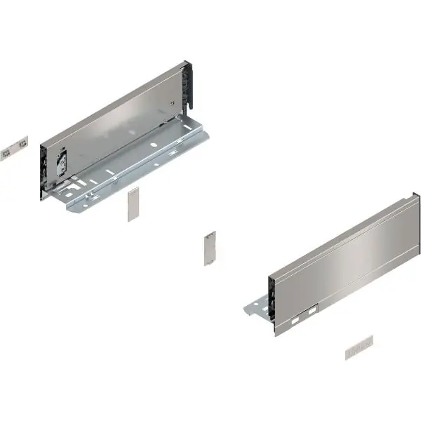 BLUM LEGRABOX pure sada bočnic výška M, délka 270, INOX (Anti-Fingerprint) Sezónní Sleva
