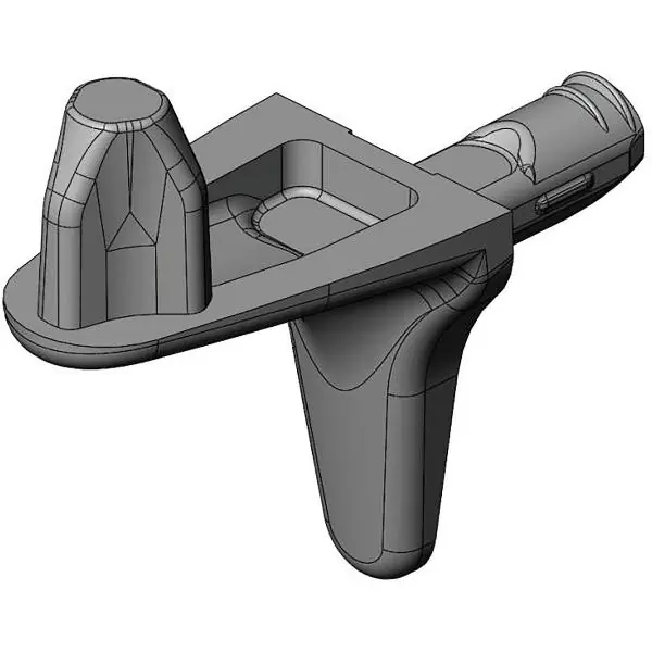Podpěrka polic Optimus 2 čepy vrtání ø 3 mm, zamak poniklovaný černý Must-Have