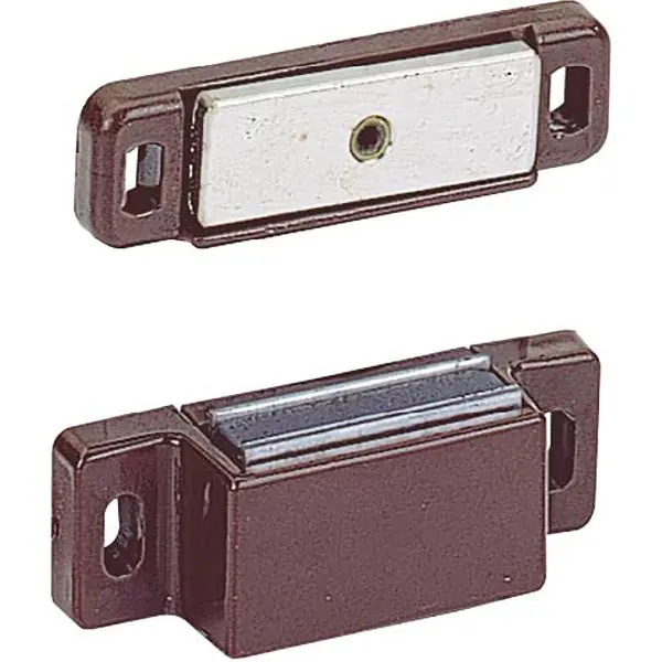 HETTICH nábytkový magnet M74 + protikus, přídržná síla 4 kg, plast bílý Speciální Cena