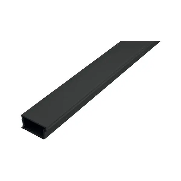 Bezpečná Platba REHAU ukončovací lišta, šířka 47 mm, výška 25 mm, plast černý