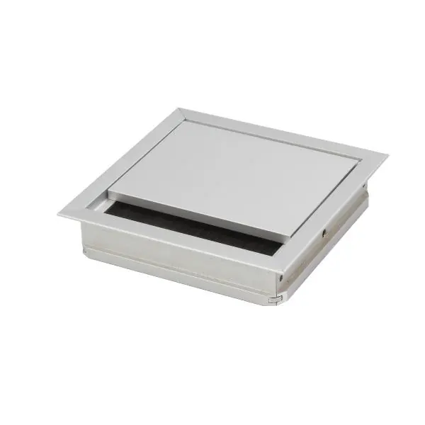 Kabelová průchodka rohová s protiprachovým kartáčkem, 70x70x25 mm Super Cena