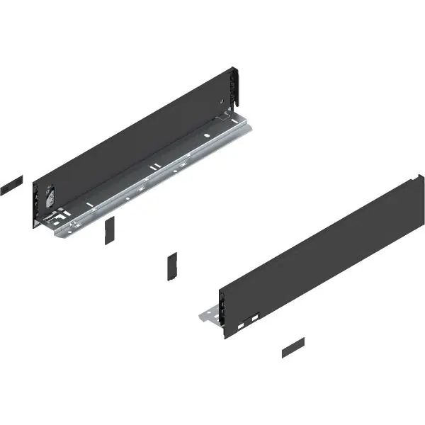 BLUM LEGRABOX pure sada M, TIP-ON, 40kg, délka 400, karbonově černá Zlevněný