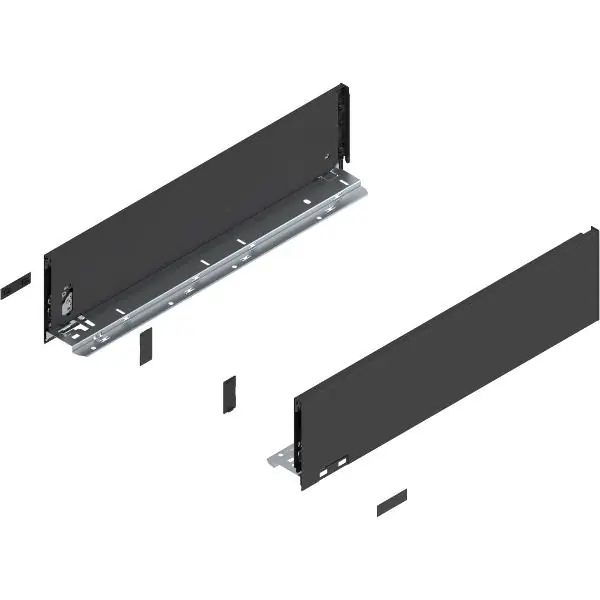Originální BLUM LEGRABOX pure sada výška K, TIP-ON, 40kg, délka 550, karbonově černá