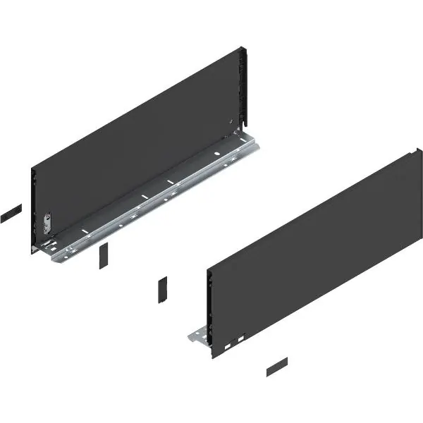 BLUM LEGRABOX pure sada výška C, TIP-ON, 40kg, délka 270, karbonově černá Levný