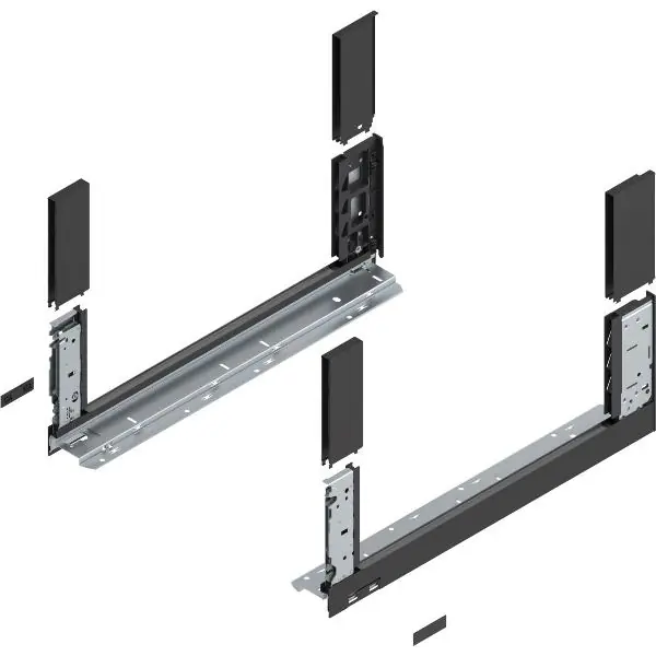 Sezónní Sleva BLUM LEGRABOX free sada výška C, BLUMOTION S, 40kg, délka 600, karbonově černá