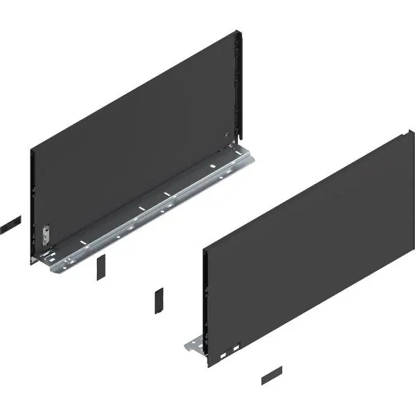 BLUM LEGRABOX pure sada výška F, TIP-ON, 70kg, délka 450, karbonově černá Nakupujte Hned