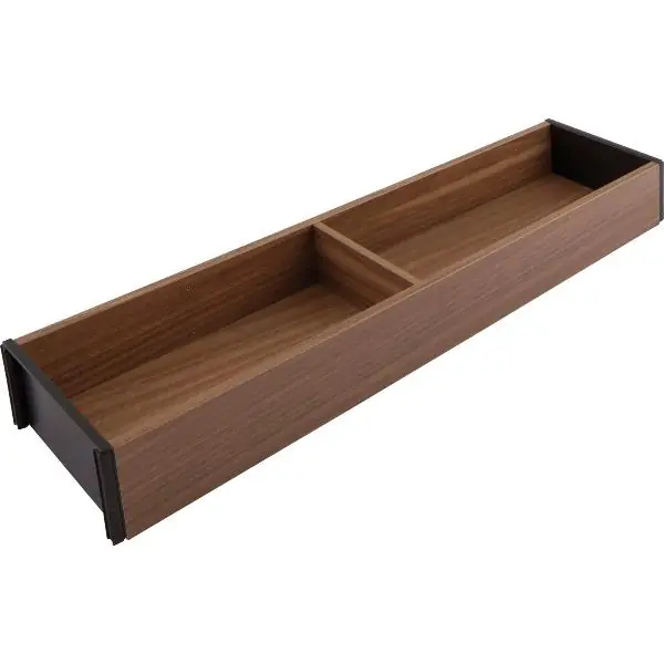 Značkový BLUM AMBIA-LINE ZC7S450RH1 úzký zásuvkový rámeček, délka 450mm, ořech Tennesse