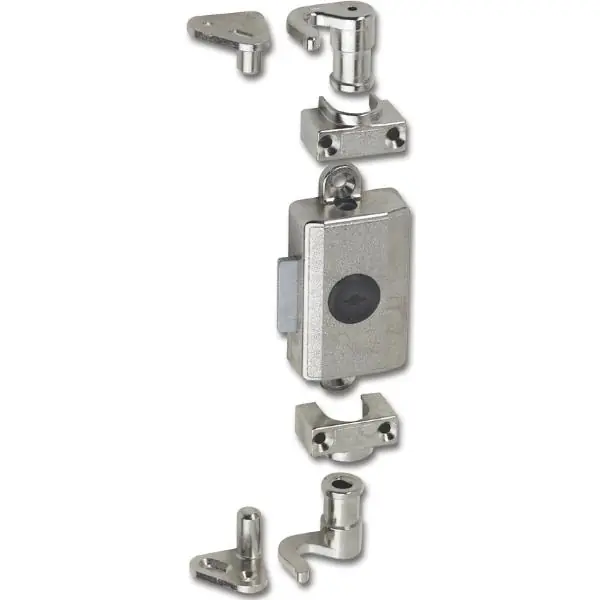 JuNie ASS 7581 cylindrický trojcestný zámek, DM 30 mm, zamak poniklovaný Bezpečná Platba