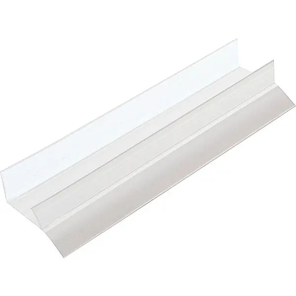 Ihned K Objednání Soklový ukončovací profil k nasunutí, tloušťka soklu 16 mm, průhledný plast, 5 m
