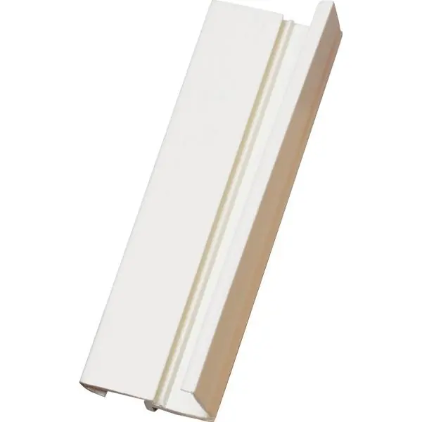 Cenově Výhodný Narážecí lišta se skrytým šroubovým kanálem 31,2x5,8x2300 mm, bílý plast