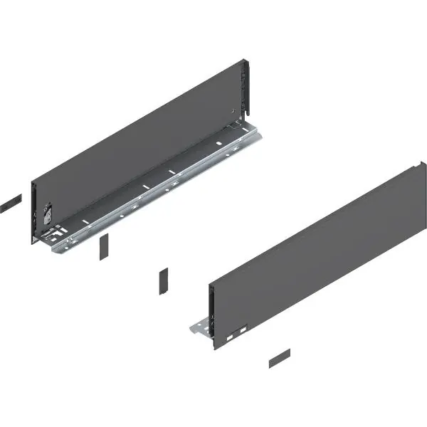 Finální Výprodej BLUM LEGRABOX pure sada výška K, TIP-ON, 40kg, délka 450, orion šedá