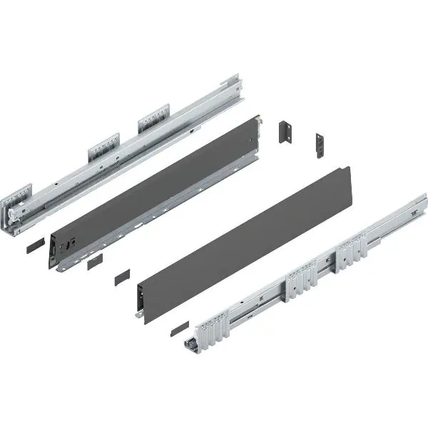 BLUM MERIVOBOX sada výška M, BLUMOTION B, 70kg, d. 600, o.šedá Aktuální
