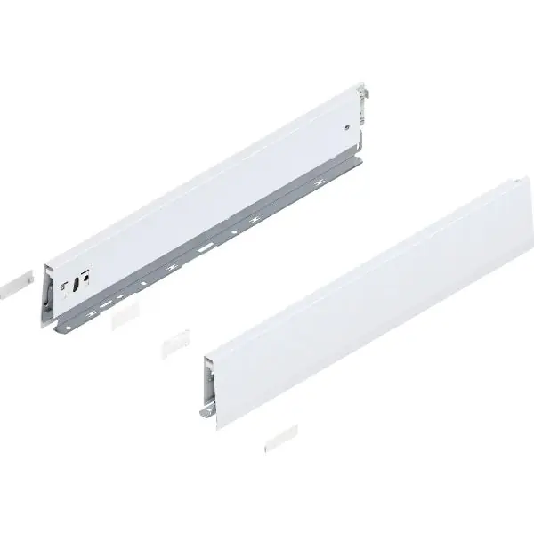 Must-Have BLUM MERIVOBOX dřez. výsuv sada výška E-Boxcap BLUMOTION B, 40kg, d. 550, h.bílá
