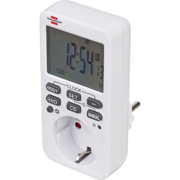 BRENNENSTUHL Comfort-Line Digital Týdenní časový spínač bílý Časově Omezené