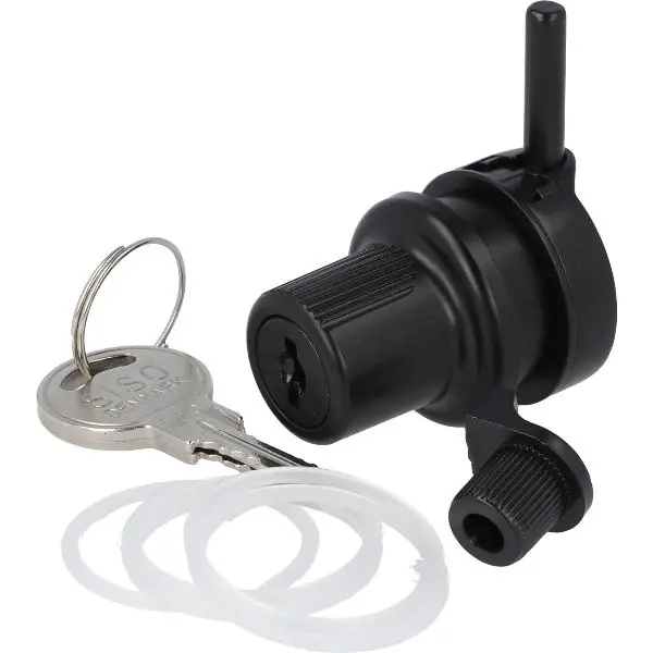 Must-Have SISO zámek na skleněné dveře 910, různé klíče, zamak černý