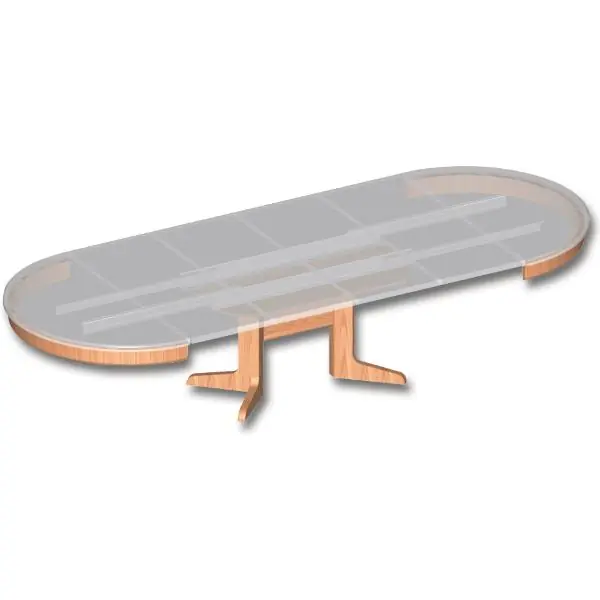 Novinka Výsuvné stolové kování ALU 77, délka vytažení 2530 mm, desky 3x500, hliník