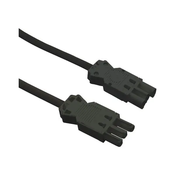 Autentický Propojovací kabel se zástrčkou a přístrojovou spojkou GST, 2000 mm, černý