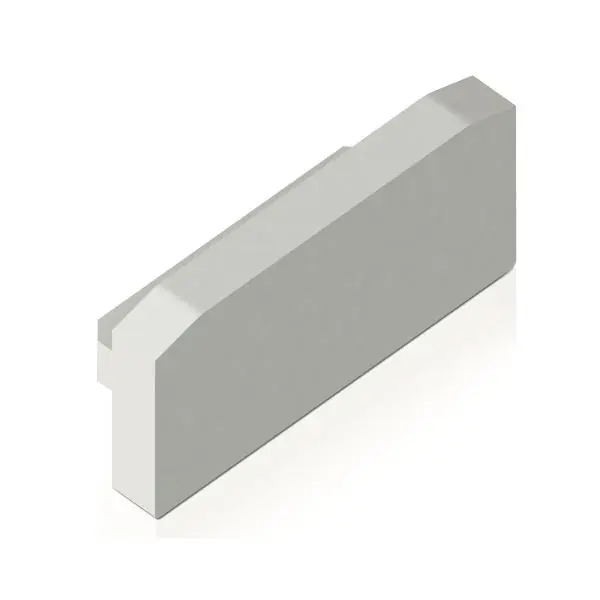 BILTON Koncovka CT00 plast D:1,5 Š:12,5 V:6 mm bílá Nízká Cena