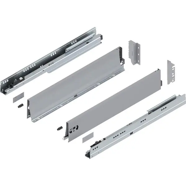 BLUM TANDEMBOX antaro sada výška K, BLUMOTION M, 65kg, délka 650, šedá RAL9006 Dokud Zásoby Vydrží