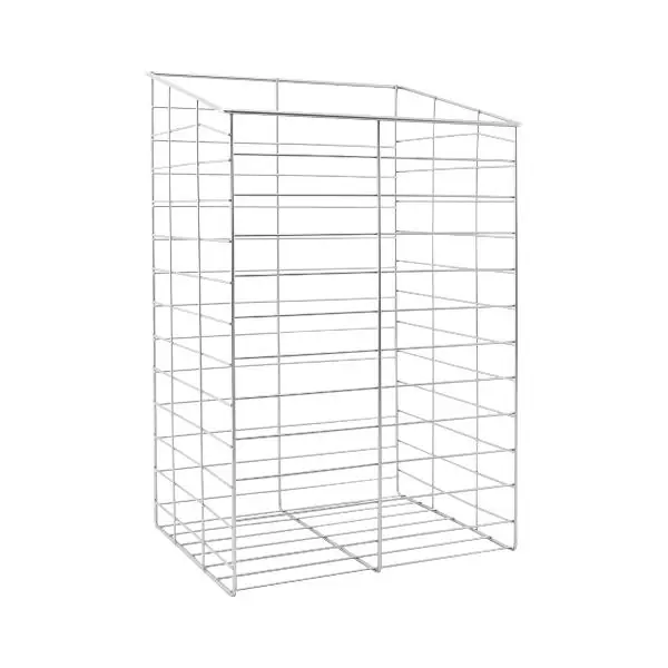 VAUTH-SAGEL víceúčelový koš, šikmý 310x450-495x260 mm, ocel stříbr. RAL 9006 Cenový Hit