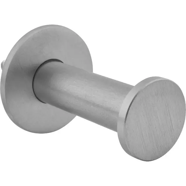 Cenový Hit Věšák na kabáty Kuka s deskou ø 50, hloubka 30 mm, nerez.ocel, kartáčovaná