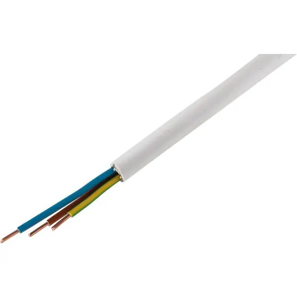 PVC opláštění kabelů YM-J/AT-N05VV-U 3X1,5 RE GR Eca, 50 m šedá Výhodná Nabídka